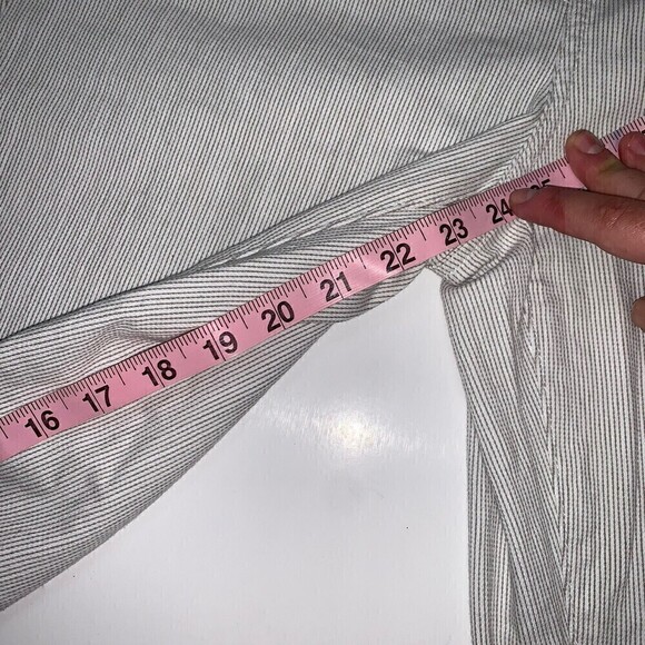 CHICOS Womens So Slimming Striped Girlfriend Crops Size 10 New With Tags‎ Gift - Picture 6 of 10